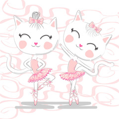 Kitty ballerina cute and beautiful objects.
