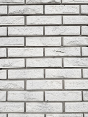 Modern white brick wall texture background.