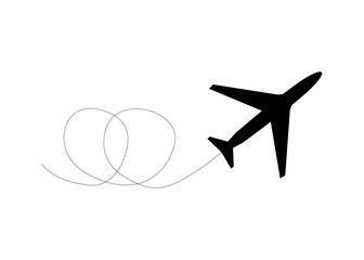 Jet plane icon. Vector graphics. airplane flat icon vector