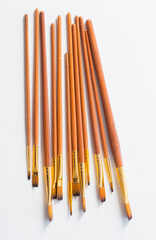 Fototapeta premium paintbrush on white background