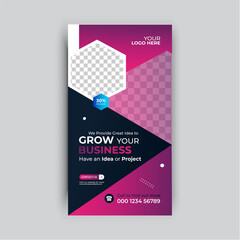 Digital Marketing Agnecy social media banner. Instagram stories and post templates.