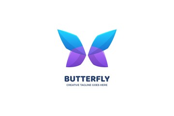 Butterfly Gradient Logo Template