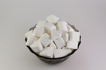 white marshmallow in a plate