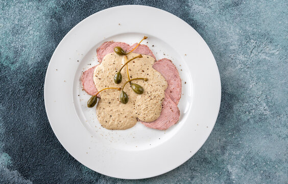 Vitello tonnato - cold, sliced veal