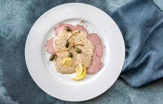 Vitello tonnato - cold, sliced veal