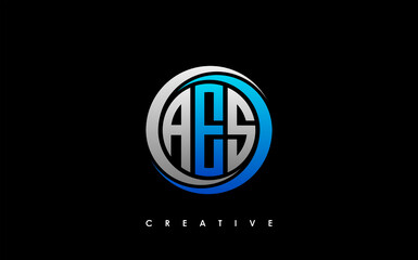 AES Letter Initial Logo Design Template Vector Illustration