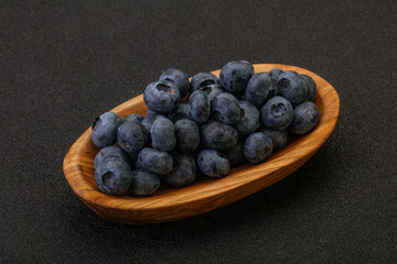 Ripe sweet tasty blueberries heap