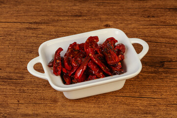 Dried tomato with olive oil