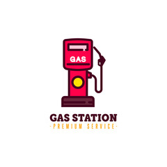Naklejka premium Gas pump icon. Gas Station icon. Fuel, gas, diesel, gasoline, oil, petrol sign. Vector illustration. Dispenser. Pipe. Service. Auto. Market. Benzine. Automobile. Equipment. Car. 