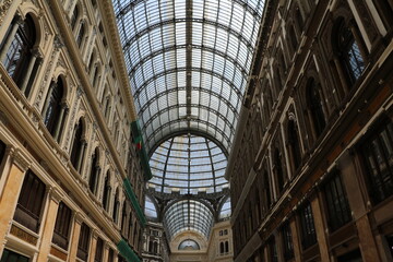 Obraz premium Galleria Umberto I in Naples, Italy 