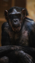 chimpanzee, monkey