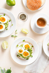 Avocado egg sandwiches