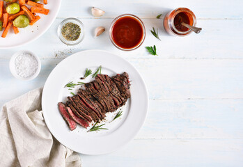 Grilled beef steak