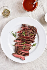 Grilled beef steak