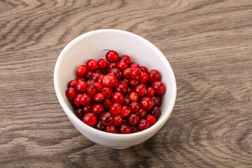 Sweet and tasty cranberry in the bowl