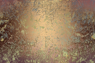 Golden abstract  decorative paper texture  background  for  artwork  - Illustration