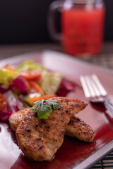 Grilled Chicken with salad
