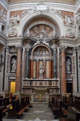 Fototapeta na wymiar Royal Church of Saint. Wawrzyniec in Turin, interior