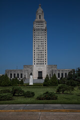 Fototapeta na wymiar The Capitol Building in Baton Rouge, Louisiana.