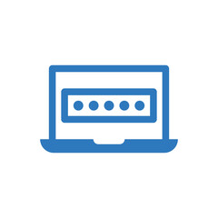 Password Security Icon Laptop