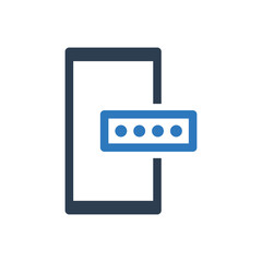 password security mobile icon