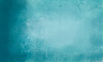 Blue green and white watercolor background with abstract cloudy sky concept