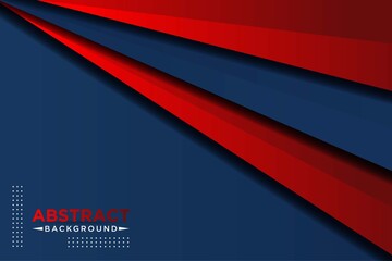 abstract 3d dark blue background with a combination of luminous red overlap style graphic design element