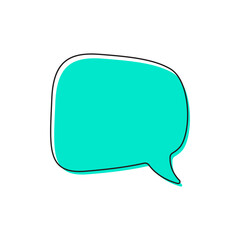 Set of blank empty vector speech bubbles. Chat, inbox, dialog, message, question, communication, talk, speak, sticker, balloon, thinking