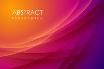 Modern abstract gradient orange and purple background concept with gold line and dots decoration Eps10 vector © wong nerimo