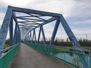 Styrumer Brücke ("Die blaue Brücke") in Mülheim-Ruhr