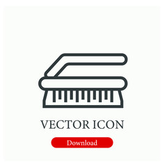 Cleaning vector icon.  Editable stroke. Linear style sign for use on web design and mobile apps, logo. Symbol illustration. Pixel vector graphics - Vector