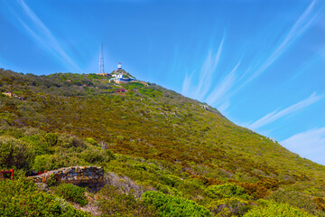 Fototapeta premium Observatory at the top of the mountain
