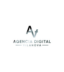 Agencia digital Vilanova logo template, Vector logo for business and company identity 