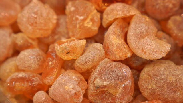 High quality frankincense close-up in oriental market