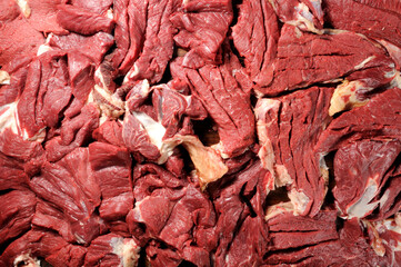 carne de res cortada para platllos