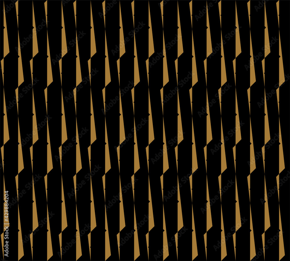 Aufkleber abstract of vertical blade pattern. design regular stripe gold on black background. design print for