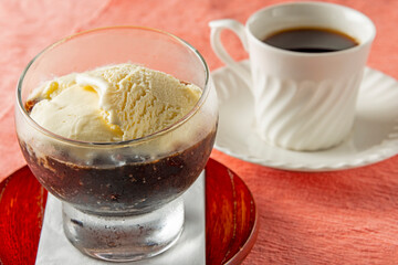 コーヒーゼリーとコーヒー
