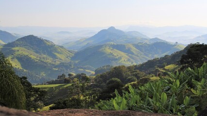 panorama of the mountains in southeastern brazil