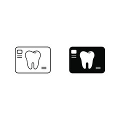 dental x-ray icon vector illustration outline style design