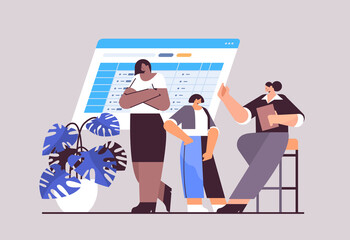 mix race businesswomen team discussing during corporate meeting brainstorming business development teamwork