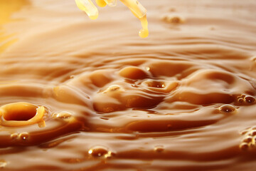 Milk chocolate splash