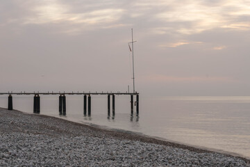 Obraz premium pier on the beach