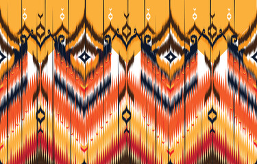 
Tribal vector ornament. Seamless African pattern. Ethnic carpet with chevrons. 
Aztec style. Geometric mosaic on the tile, majolica. Ancient interior. 
Modern rug. Geo print on textile. Kente Cloth.
