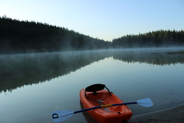 Early Morning Kayak on the lake