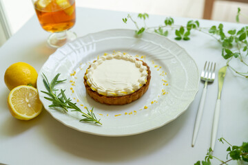 レモンクリームのタルト