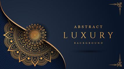 Luxury mandala with golden ornamental arabesque pattern style background for cards, cover, print, poster, banner, brochure and your desired ideas.