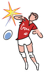 バレーボール-アタック