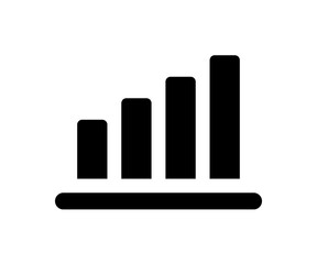 Chart graph stats icon vector
