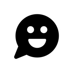 Happiness icon vector. Feeling good mood and delightful 