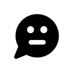 Fototapeta premium Neutral emotion feeling mood icon